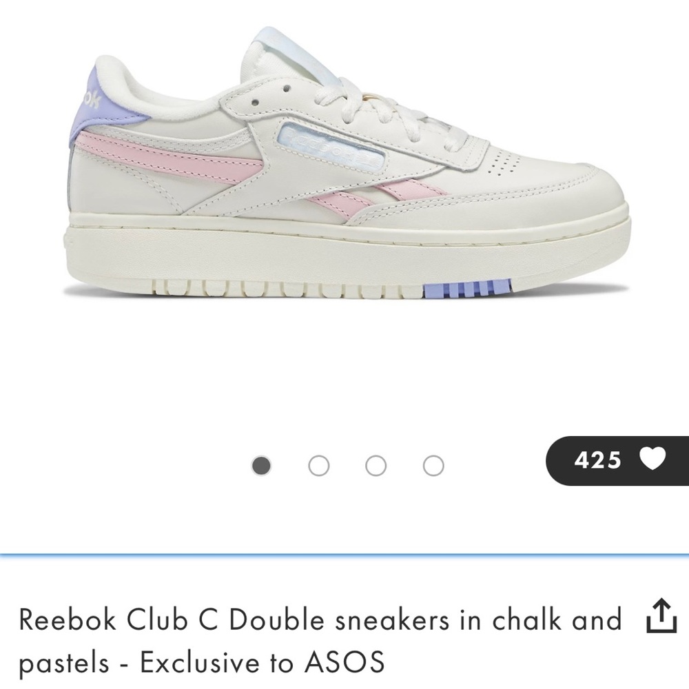Reebok Women's Sneakers in White and Pastel